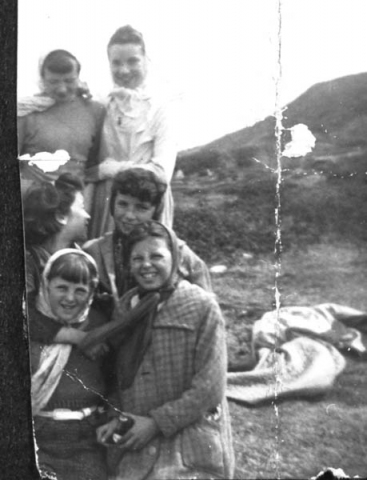 066: l-r 3rd row, Josie Norman and Madonna Counsel; 2nd row, Nell Rose and  Marion Counsel; 1st row, Rosemarie Whelan and Till Bishop. (circa 1962)  [courtesy of Mary (Barry) Bruce]  - Josie daughter of Patrick Norman &amp;amp; Anastasia Lambe; Madonna and Marion daughters of  Michael Counsel &amp;amp; Mary Anne Barry; Nell daughter of Raymond Rose &amp;amp; Norah Mullins;  Rosemarie daughter of Leo Whelan &amp;amp; Elizabeth Bishop; Till daughter of Ambrose Bishop  &amp;amp; Mary Mulrooney.